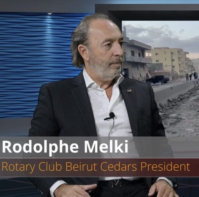 Interview about the humanitarian situation with Rodolphe Melki, President of the RC of Beirut Cedars